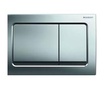 Geberit Alpha 01 Square Flush Plate Bright Chrome