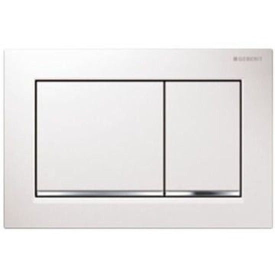 Geberit Sigma 20 Square White Bright Ch Actuator