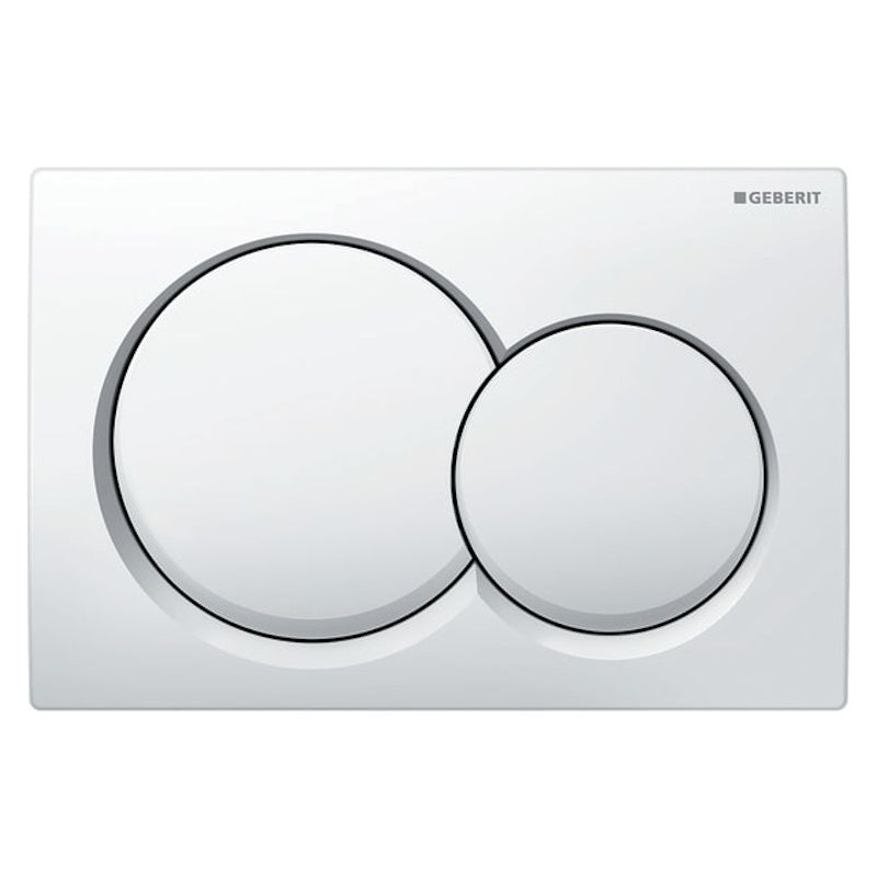 Geberit Alpha 01 Round Alpine White Plate