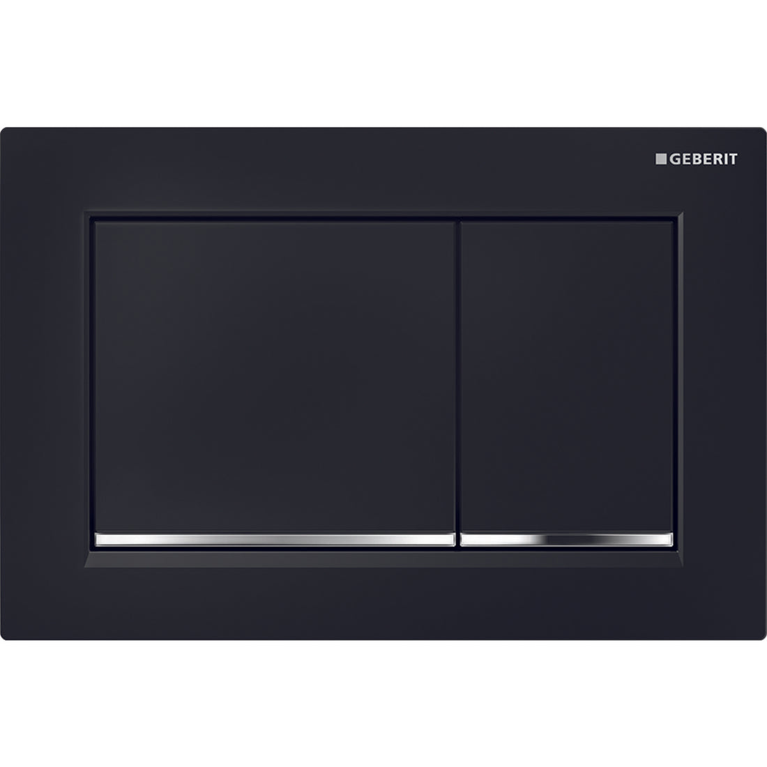 Geberit Omega 30 Square Flush Actuator Black Chrome Square