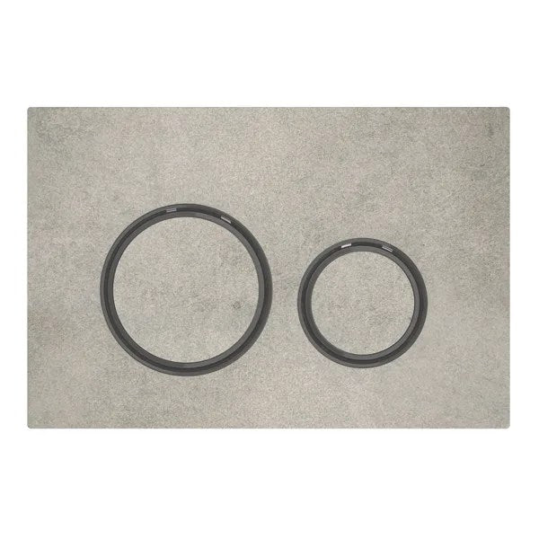Geberit Sigma 50 Round Concrete Gold Ring