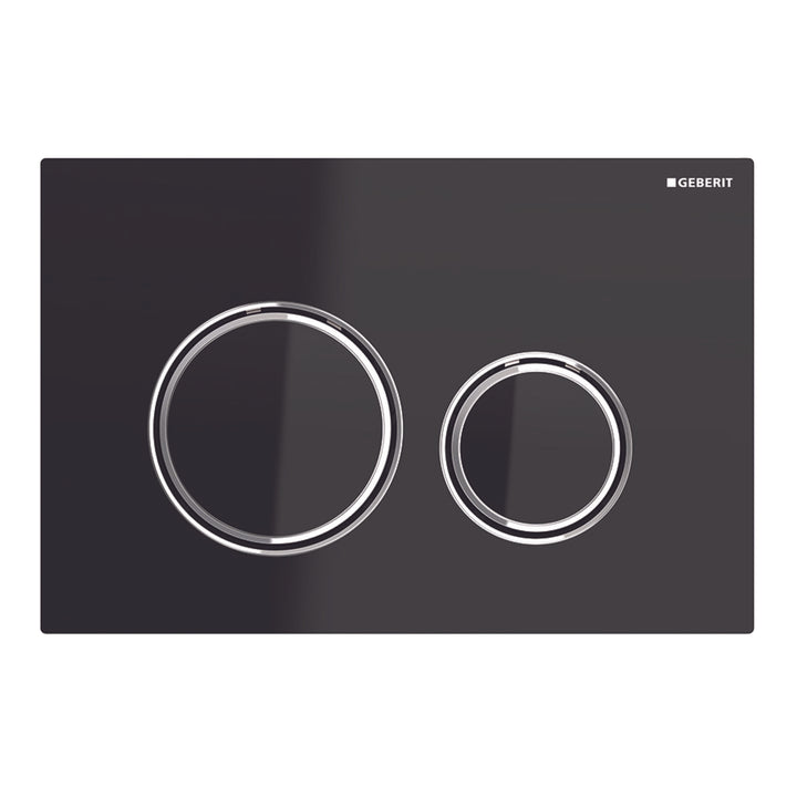 Geberit Sigma 50 Round Black Glass Actuator