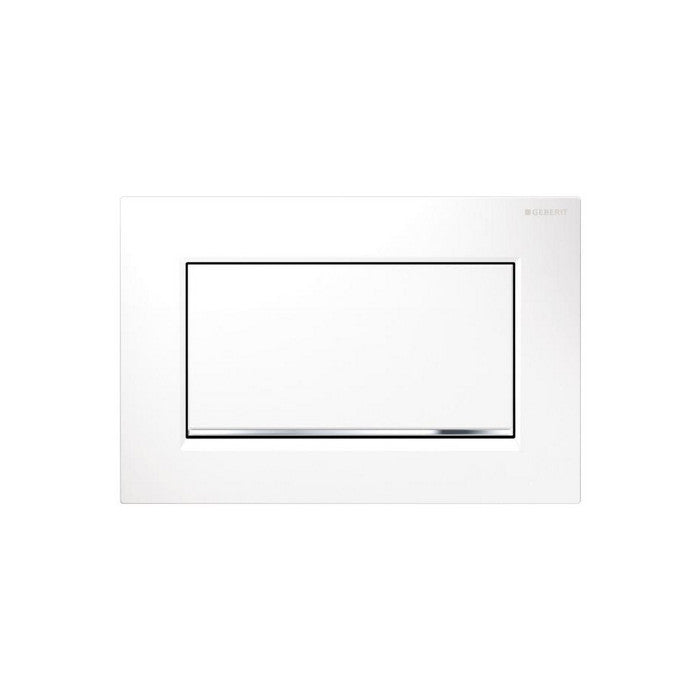 Geberit Sigma 10 Square Single Flush White Bright Ch