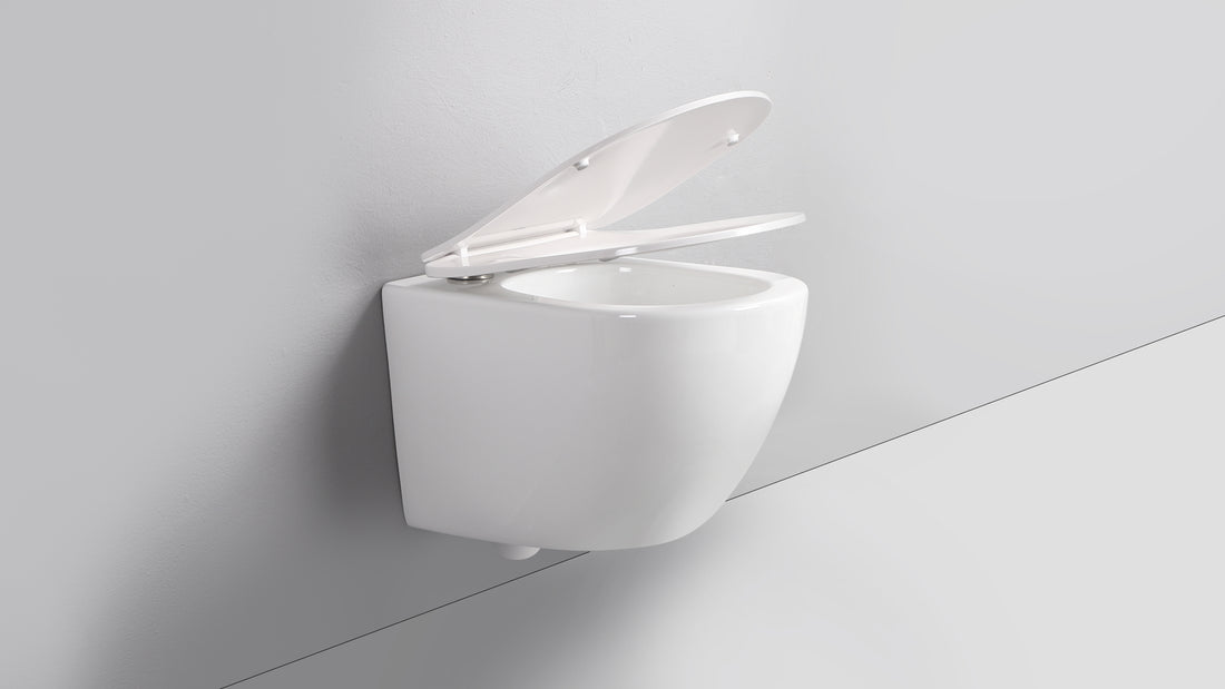 ELIO PAN ROUND WHITE WALL HUNG PAN & SEAT