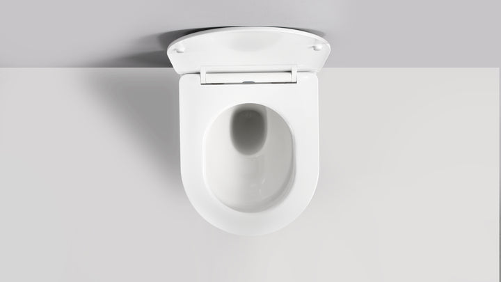 ELIO PAN ROUND WHITE WALL HUNG PAN & SEAT