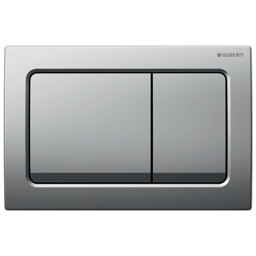 Geberit Alpha 01 Square Flush Plate Matt Chrome