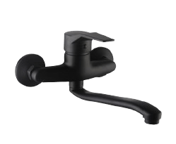 Napa Black Sink Mixer Wall Type