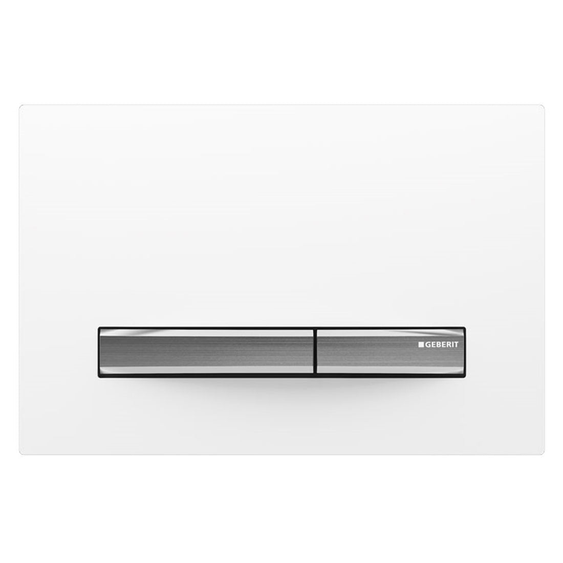 Geberit Sigma 50 Square White Alpine Glass New