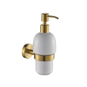 Milan Brushed Brass Soap Dispenser