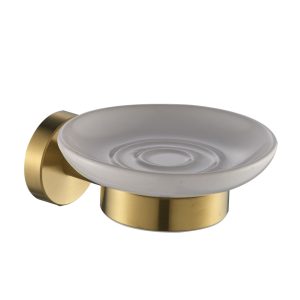Milan Brushed Brass Soap dish & Holder