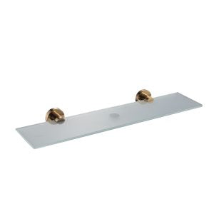 Milan Rose Gold Glass Shelf