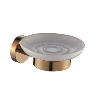 Milan Rose Gold Soap Dish & Holder