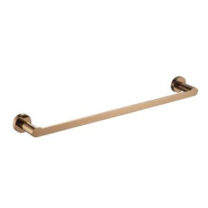 Milan Rose Gold Towel Rail Single 600mm