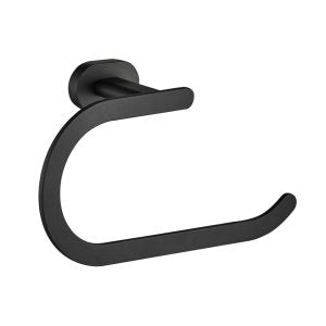 Rome Black Towel Ring