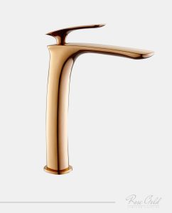 Eleganz Rose Gold Highrise Basin Mixer
