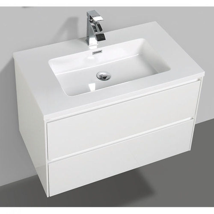 Clear Cube Enzo 800 Dd White Cabinet & Basin