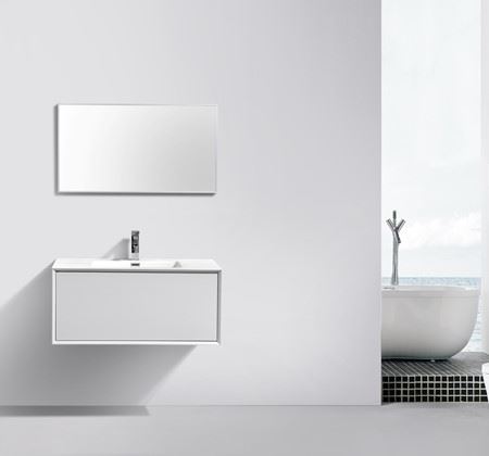 Clear Cube Modena 900 White Cabinet & Basin