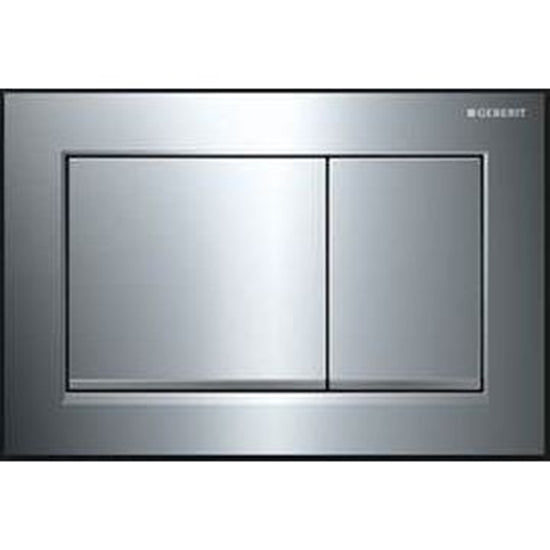 Geberit Omega 30 Square Flush Actuator Plate Bright Chrome Square