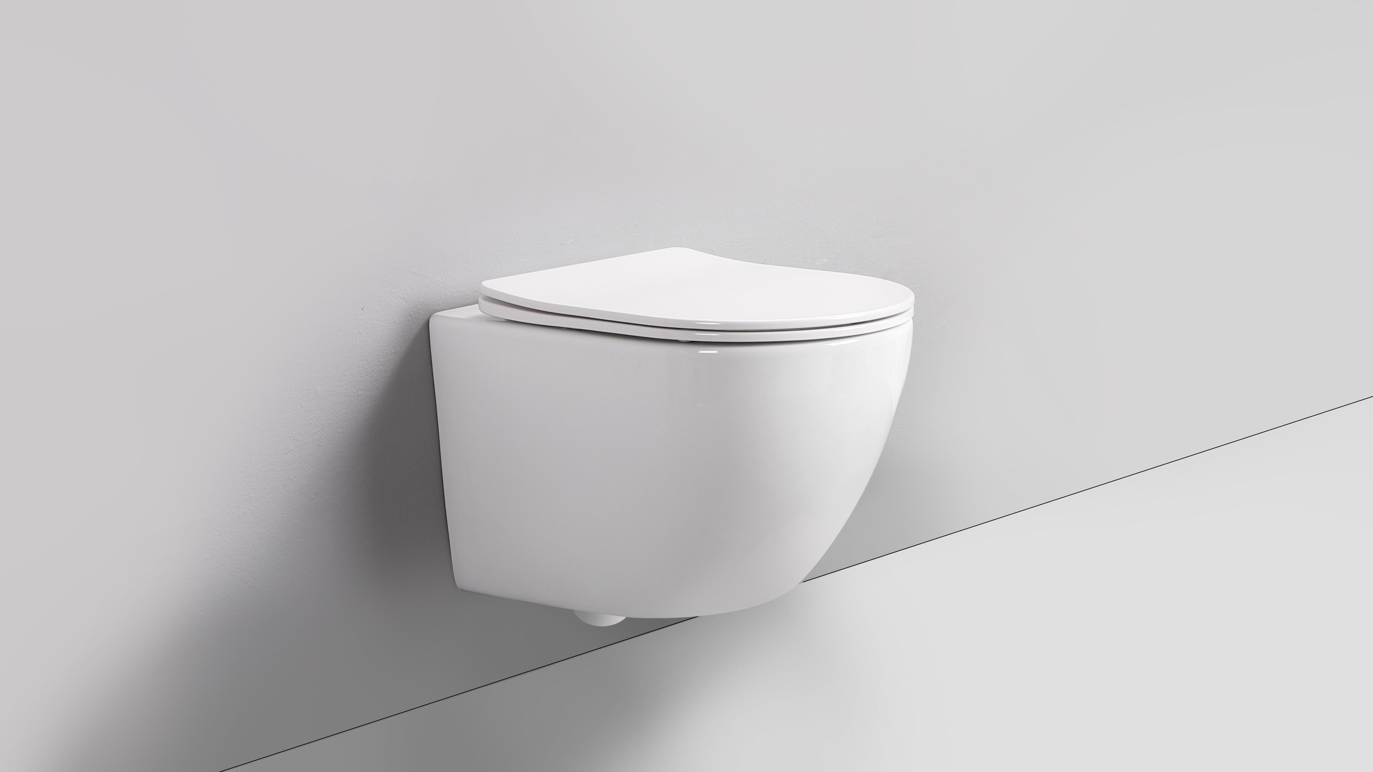 ELIO PAN ROUND WHITE WALL HUNG PAN & SEAT