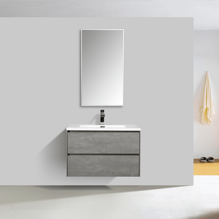 Clear Cube Enzo 800 Dd Concrete Cabinet & Basin