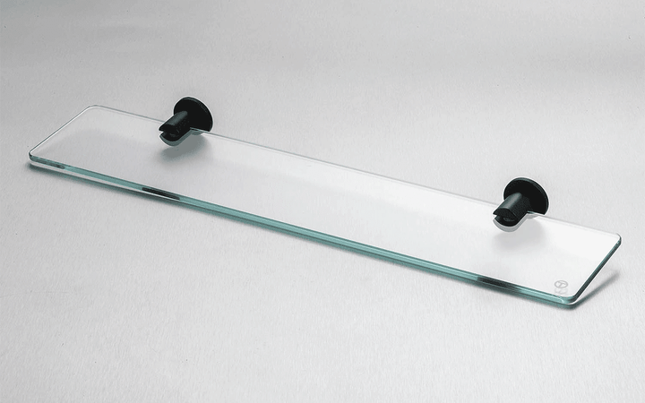 Demola Black Glass Shelf