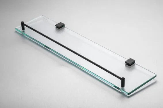 Gio Malta Black Glass Shelf