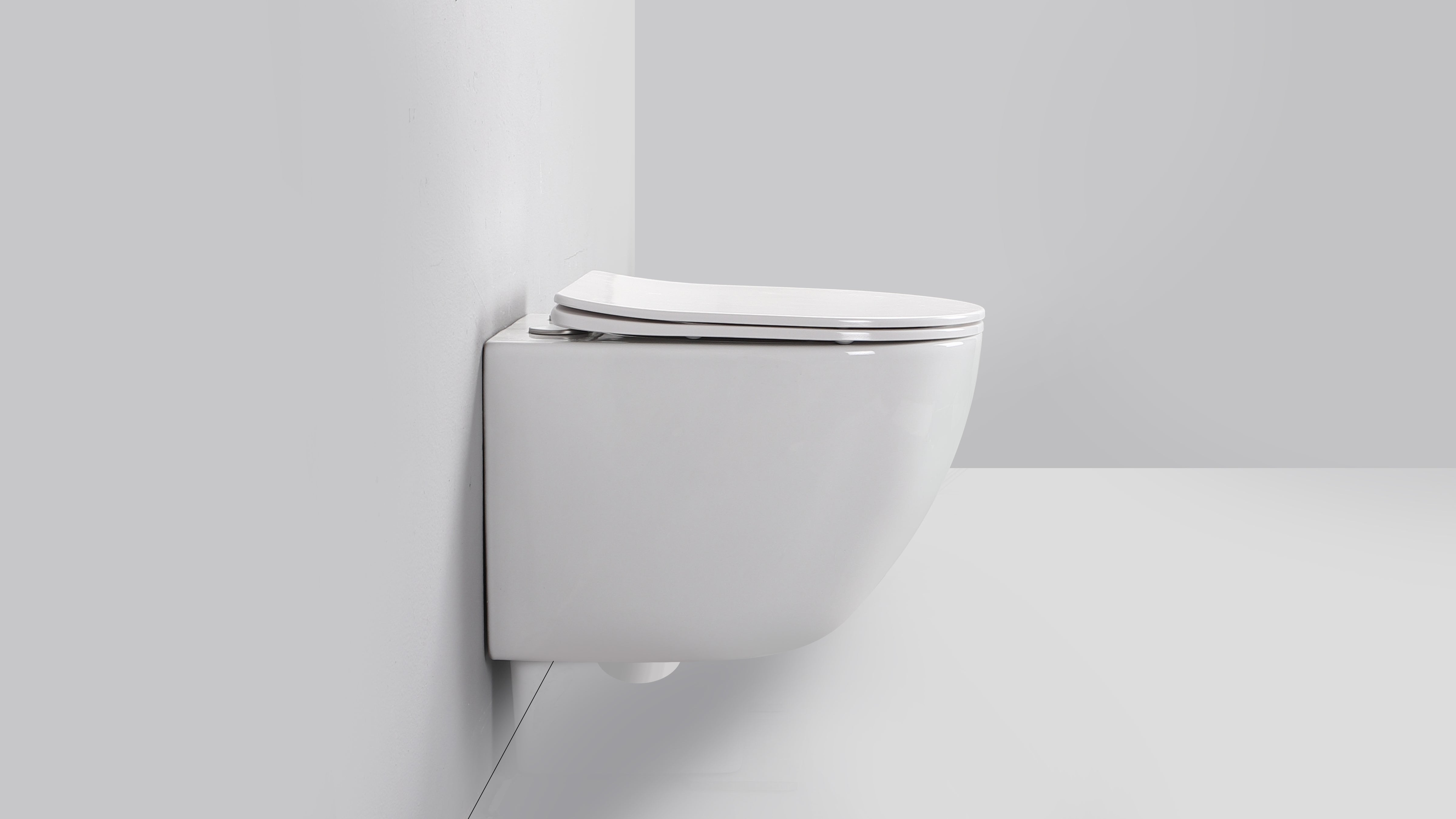 ELIO PAN ROUND WHITE WALL HUNG PAN & SEAT