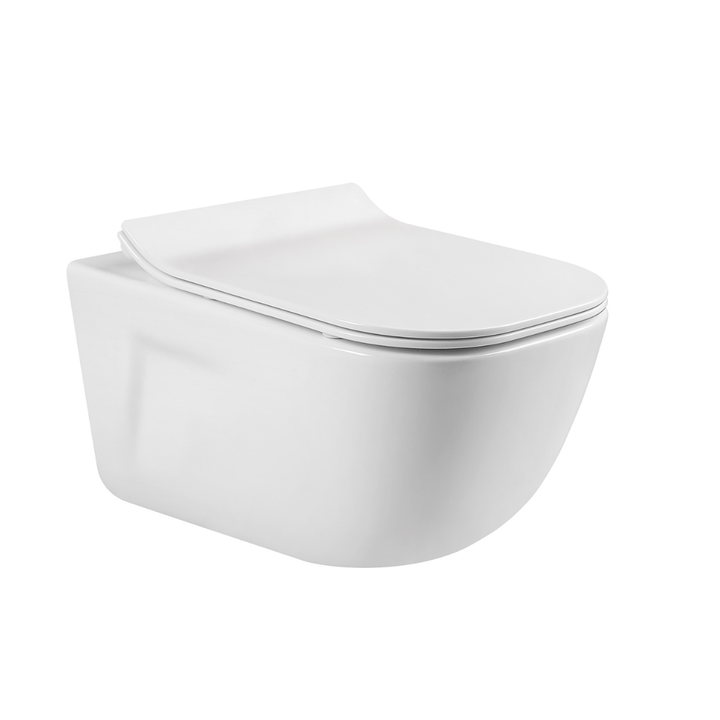 Aldo Round White Wall Hung Pan & Seat