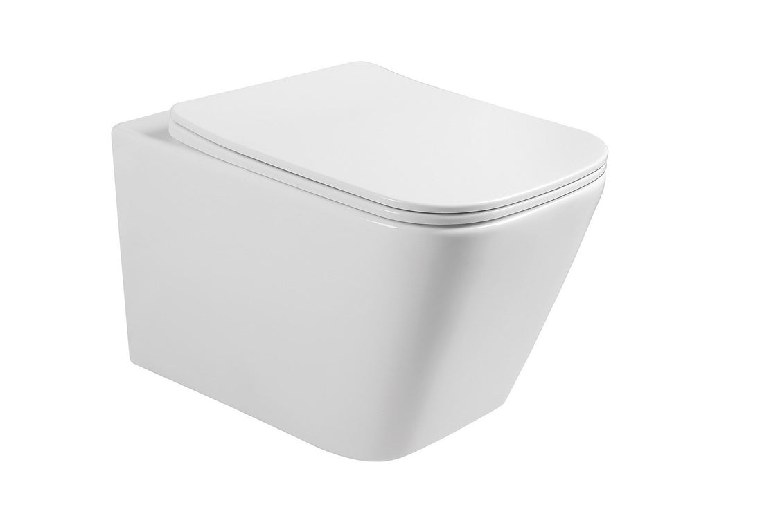 Aristo Square White Wall Hung Pan & Seat