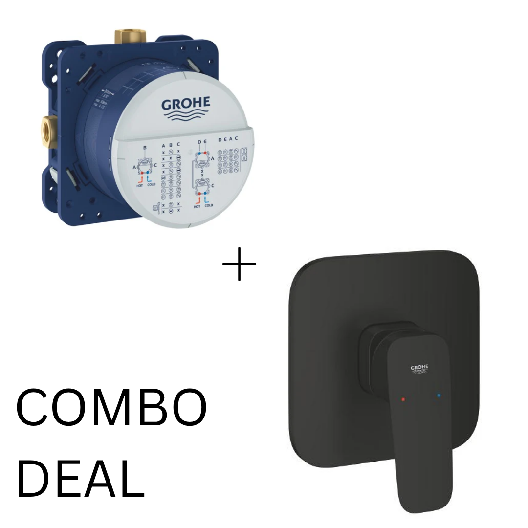 Grohe Cubeo Concealed Shower Mixer Trim Matte Black