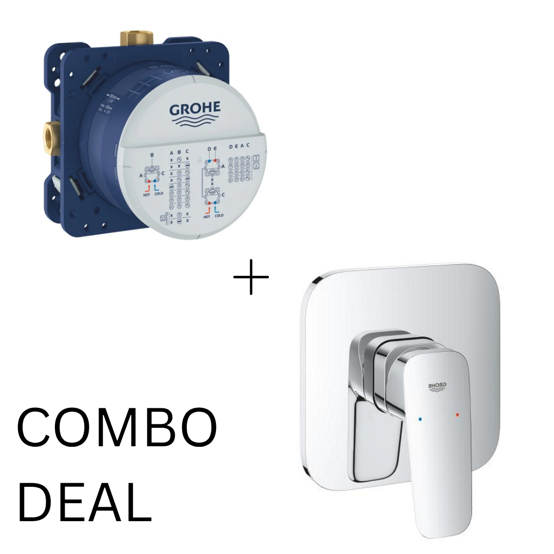 Grohe Cubeo Concealed Shower Mixer Trim Chrome