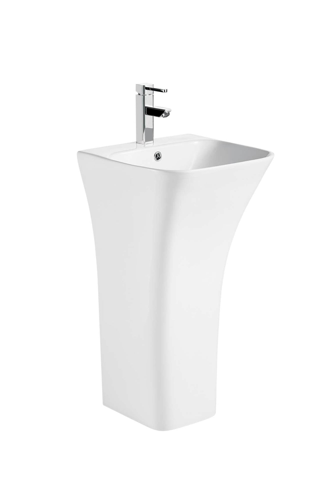 Dulce White Free Standing Pedestal Basin