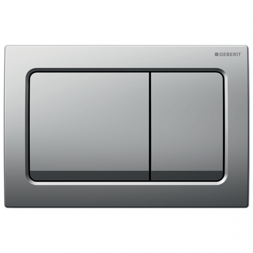 Geberit Alpha 30 Sq Flush Plate Matt Chrome