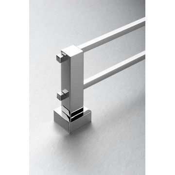 Malta Ch Double Towel Rail (760Mm)