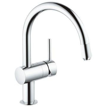 Grohe Minta Sink Mixer Round Pull Out Spout