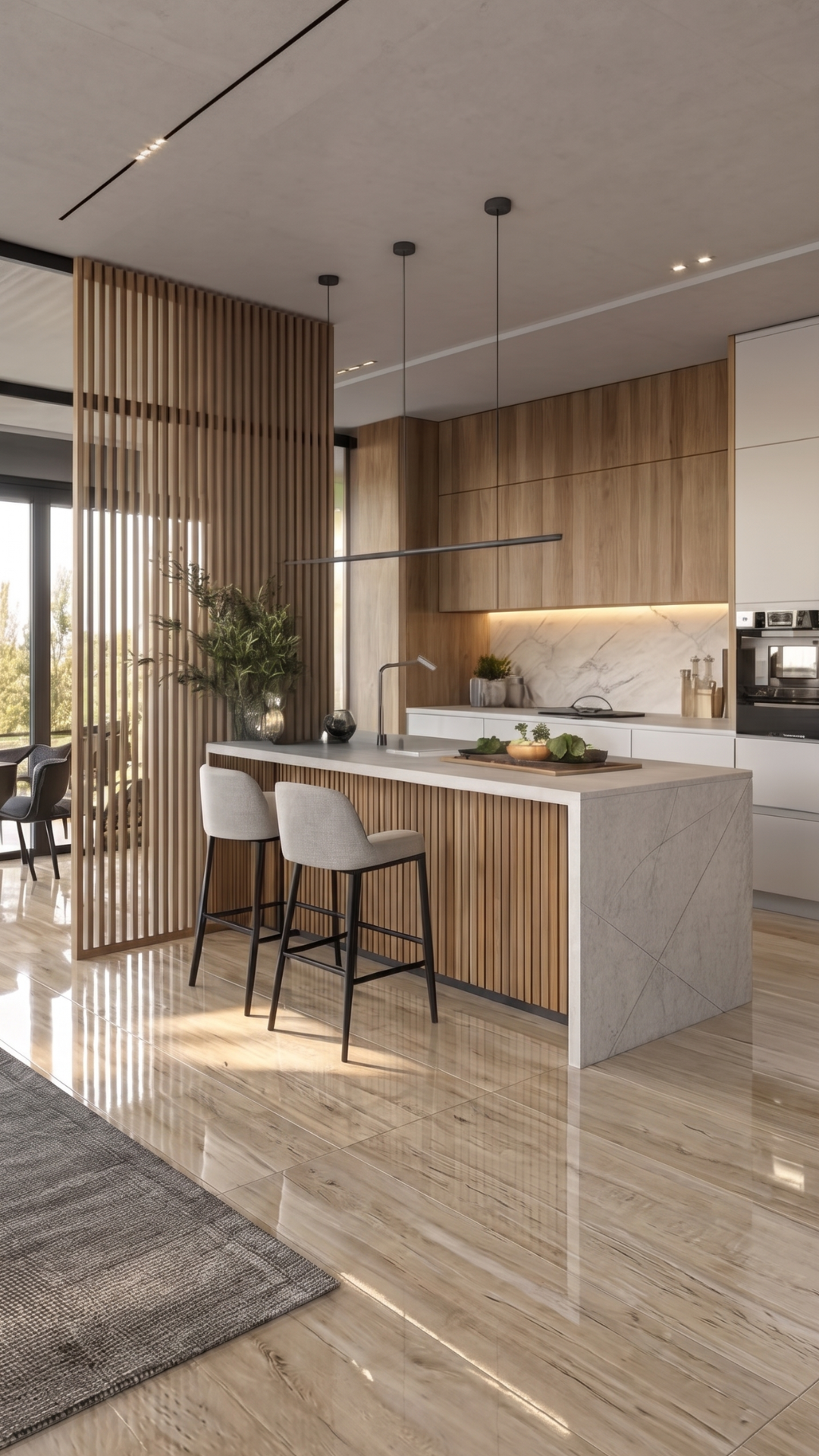 Beige Glossy Polished Porcelain 600x1200 1st Grade Floor & Wall Tiles