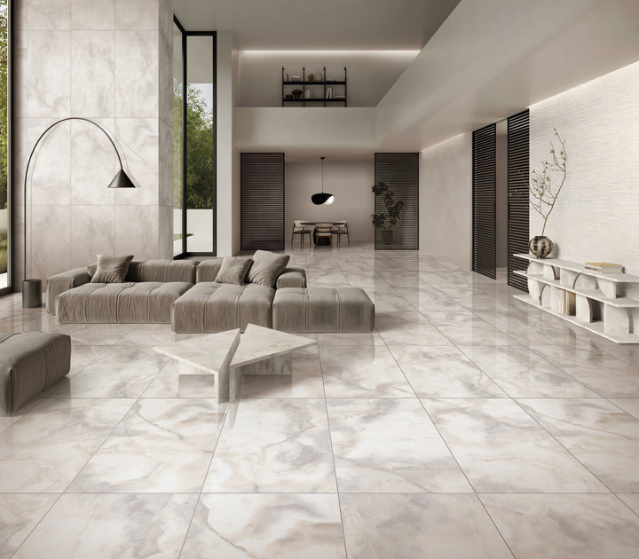 Minas Grey Polished Porcelain 600x1200 1st Grade Floor & Wall Tiles