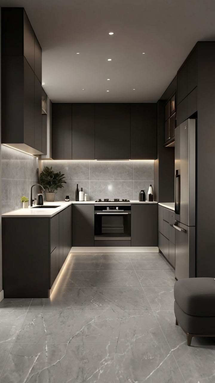 Novel Grey Polished Porcelain 600x1200 1st Grade Floor & Wall Tiles