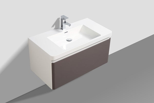 Milan 900 Sd Cabinet & Basin Grey Colour Mix