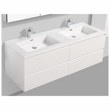 Enzo 1500 4D White Cabinet & Basin