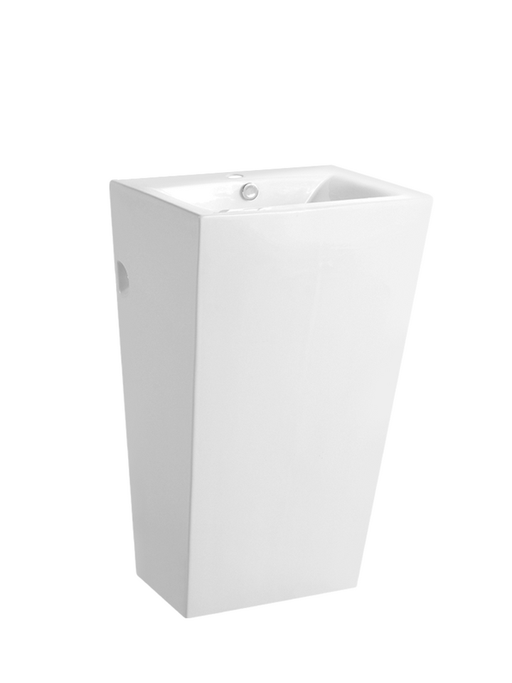 Quatro White Pedestal Basin