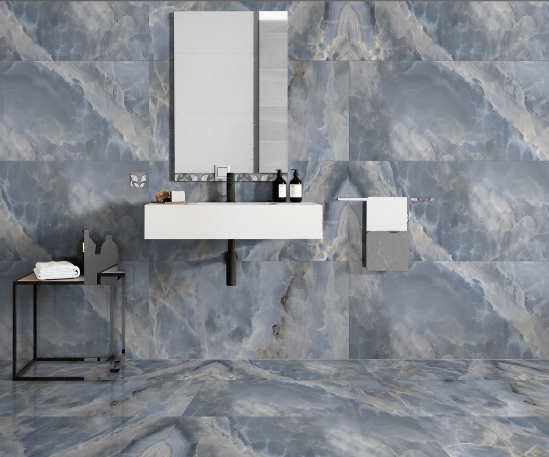 Rome Azul High Gloss Porcelain 600x1200 1st