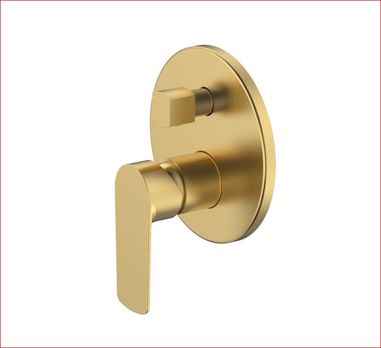 COBRA SEINE BR GOLD DIVETER CONCEALED SHOWER/BATH MIXER