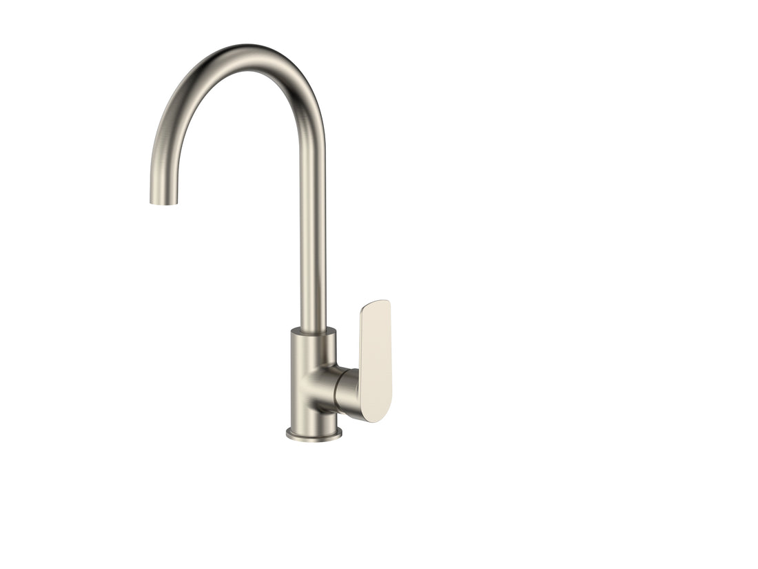 COBRA SEINE BRASS NICKEL SINK MIXER DECK TYPE
