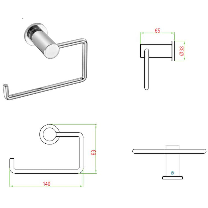 Demola Paper Holder Ch