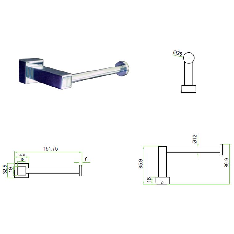 Malta Ch Spare Paper Holder