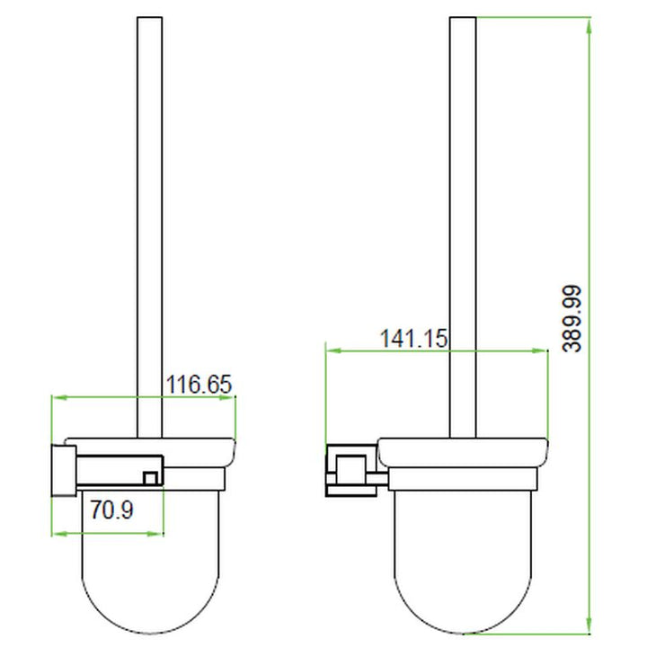 Malta Ch Toilet Brush Holder