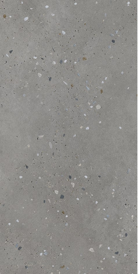 Terrazo Gris Polished Porcelain Tile 600 x 1200 1st Grade