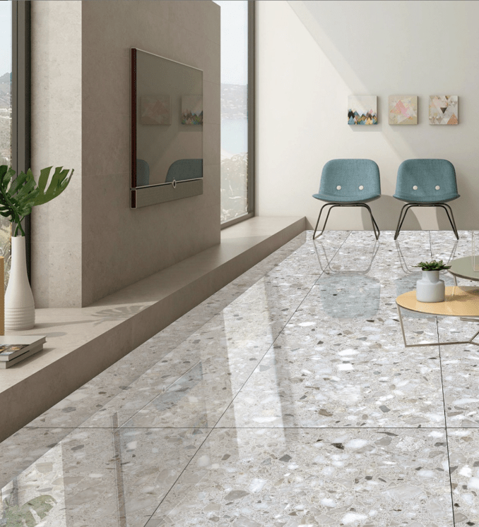 Terrazzo Dark (8506) Porcelain. 600X1200 1St Grade