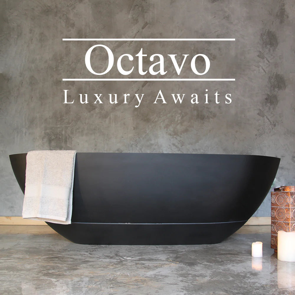 Two Tone Stone Octavo freestanding Bath